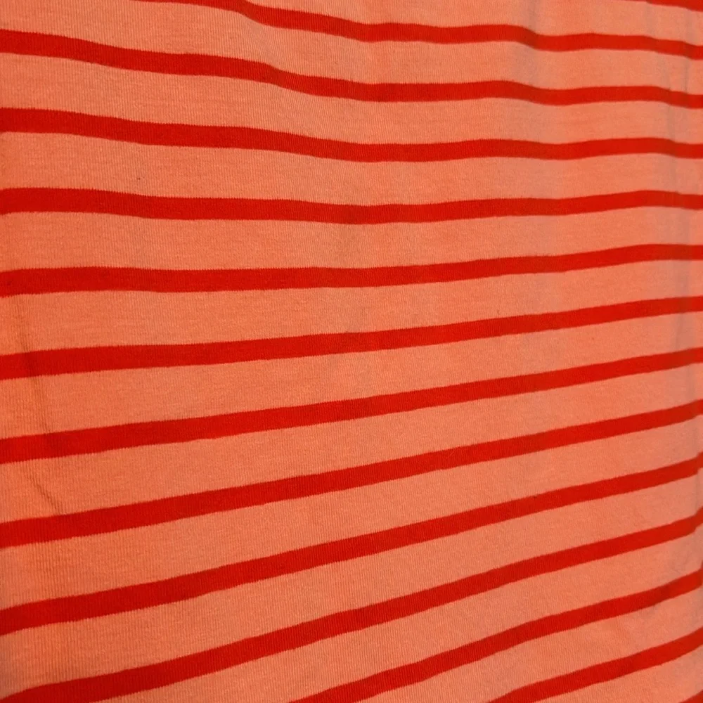 NWOT Vineyard Vines Girls Every Day Jersey Dress Orange Striped - size Medium